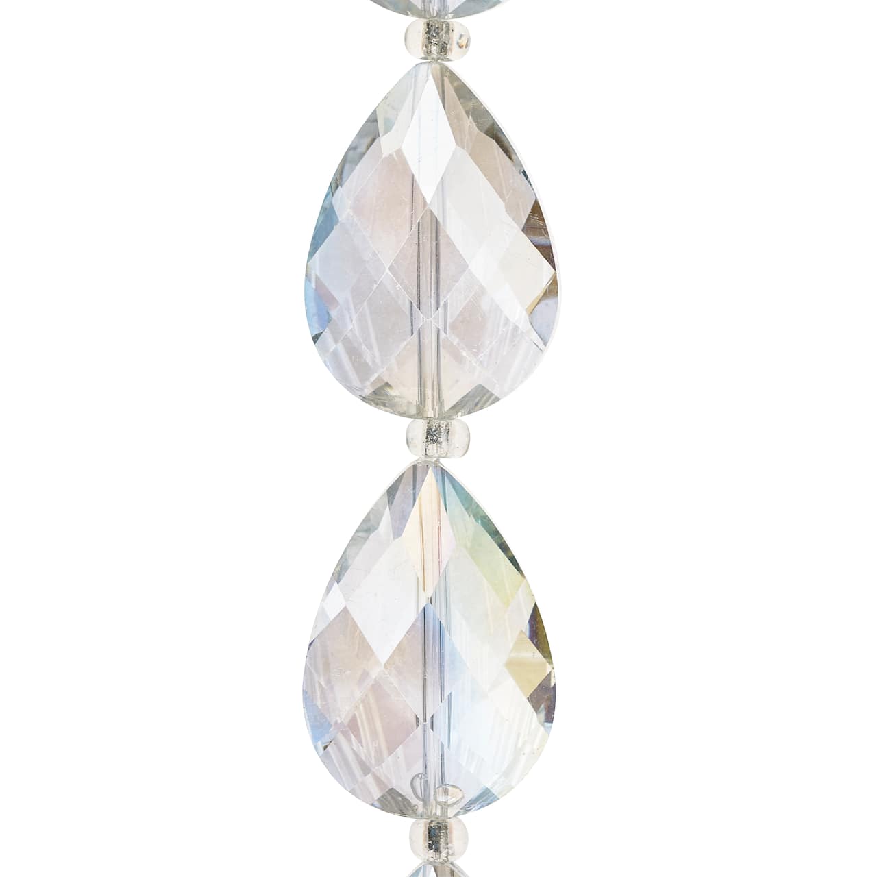 Crystal Glass Teardrop Beads, 25mm by Bead Landing&#x2122;